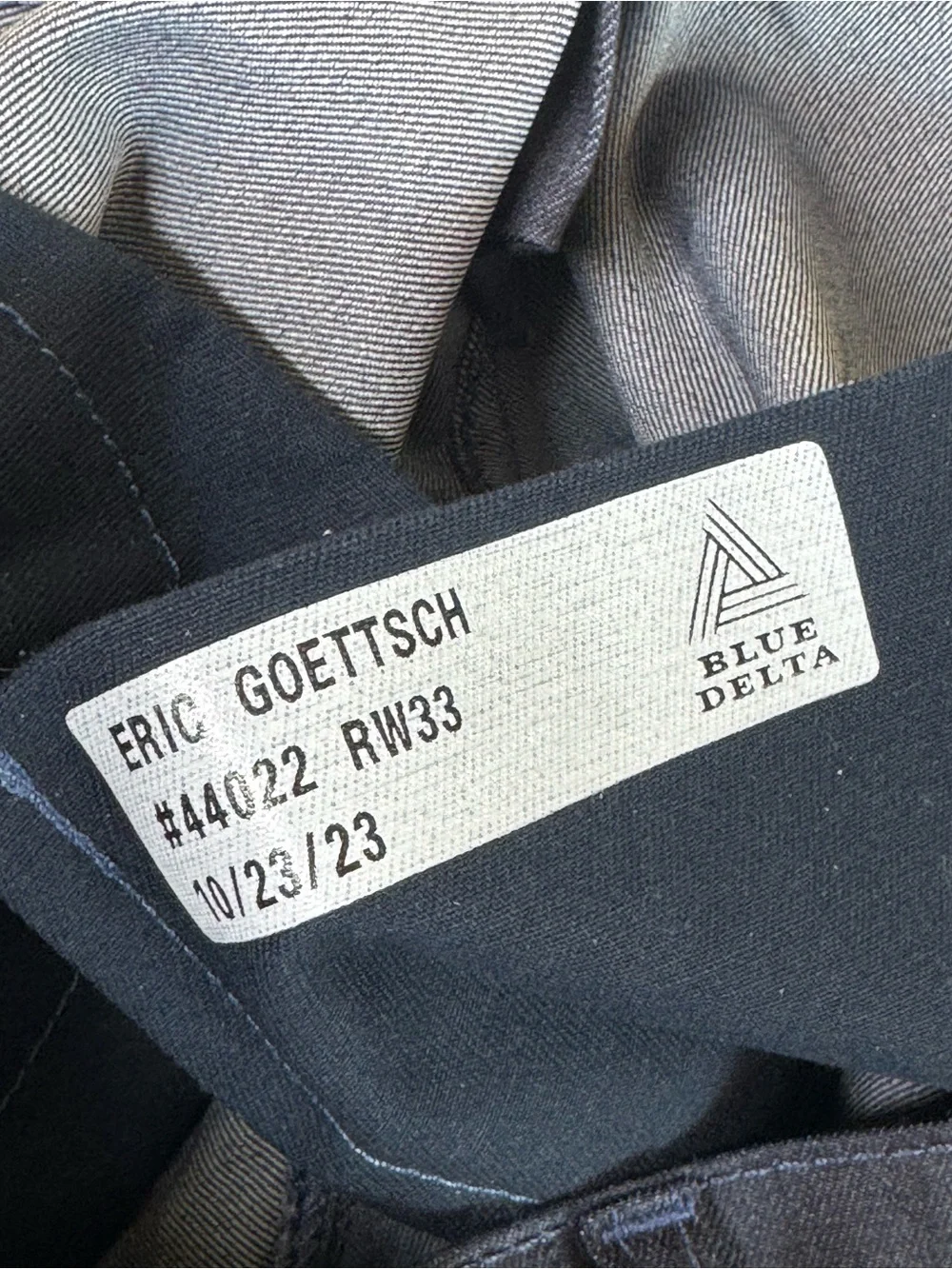 Blue Delta Raw Denim Custom Made USA Jeans Zip Fly Men's Size 31x28